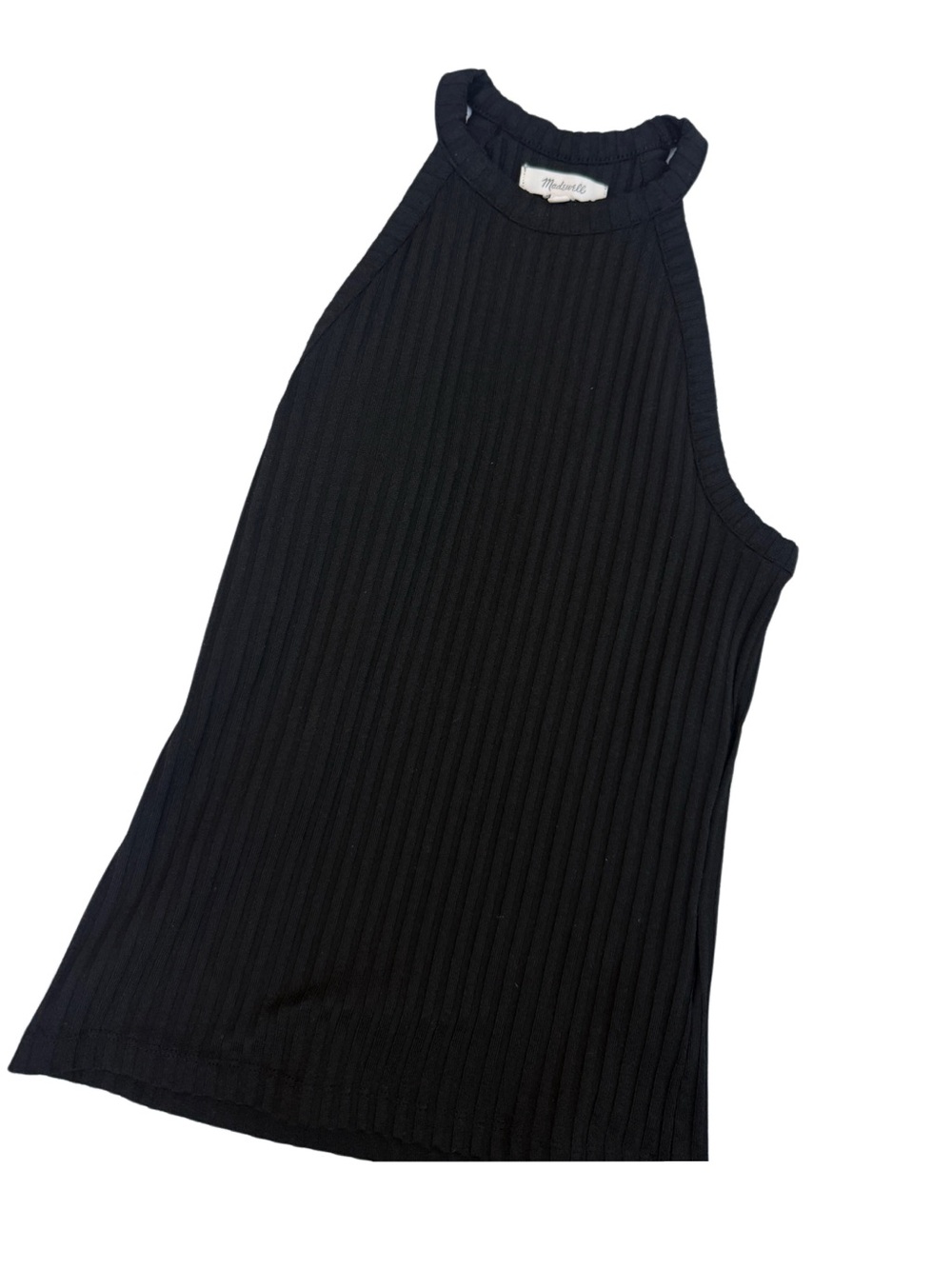 Madewell Black Ribbed Tank Top Sz xs